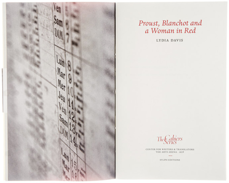 C5 Proust, Blanchot and a Woman in Red